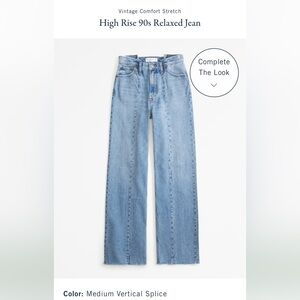 Abercrombie High Rise 90s Relaxed Jeans